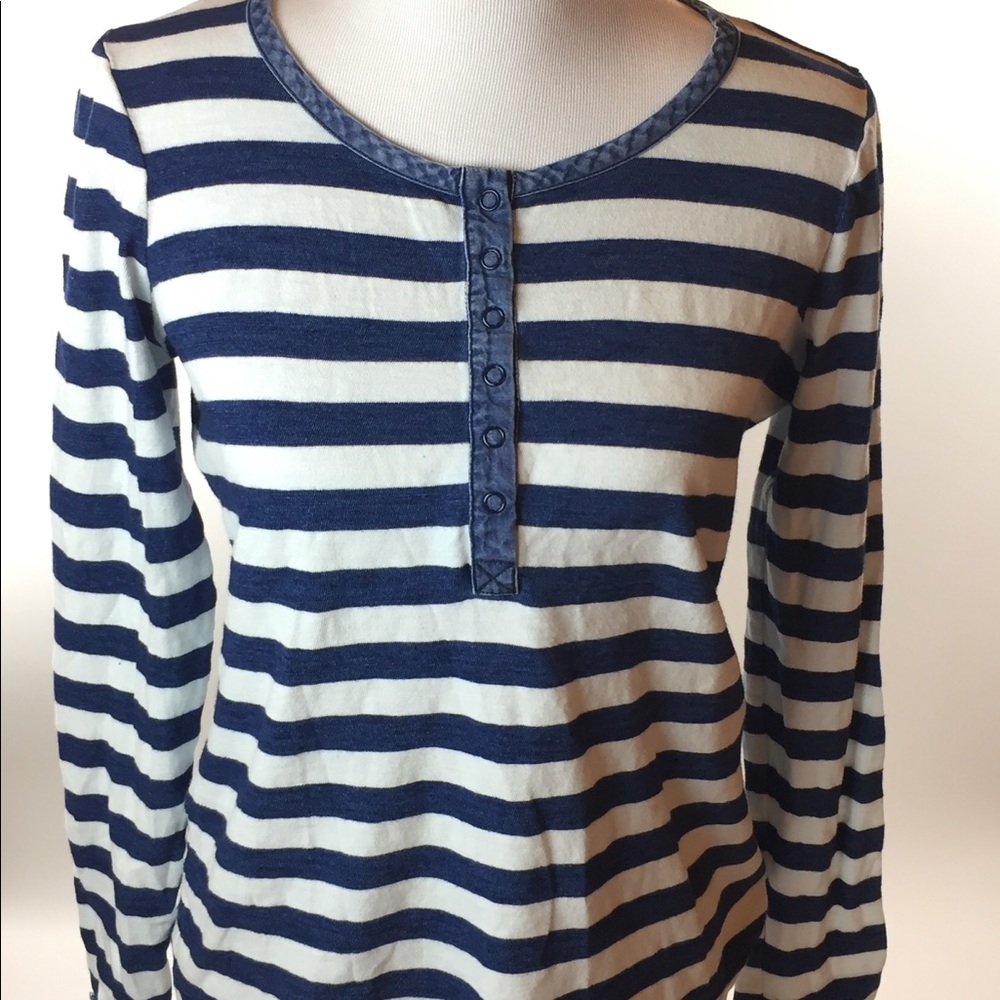 Splendid long sleeved striped T medium
